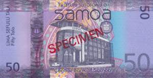 Samoa, 50 Dollars, 2017, UNC, p41cs, SPECIMEN