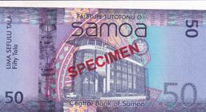 Samoa, 50 Tala, 2012, ... 