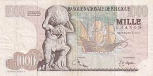 Belgium, 1.000 Francs, 1975, VF(+), p136b