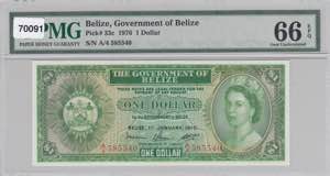 Belize, 1 Dollar, 1976, ... 
