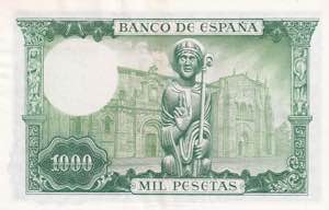 Spain, 1.000 Pesetas, 1965, AUNC(+), p151