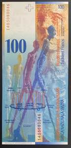 Switzerland, 100 Francs, 2014, UNC, p72j