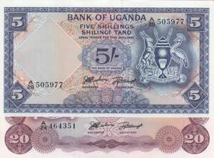 Uganda, 5-20 Shillings, ... 