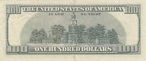 United States of America, 100 Dollars, 2001, ... 