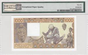 West African States, 1.000 Francs, 1981, ... 