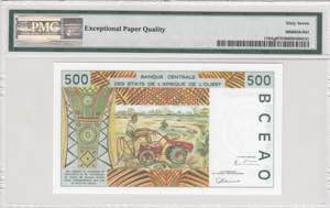 West African States, 500 Francs, 1997, UNC, ... 