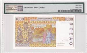 West African States, 1.000 Francs, 1997, ... 