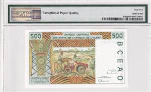 West African States, 500 Francs, 1996, UNC, ... 