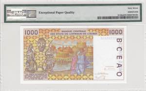 West African States, 1.000 Francs, 2002, ... 