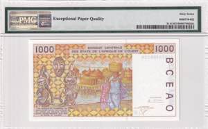 West African States, 1.000 Francs, 2001, ... 