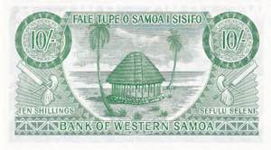 Western Samoa, 10 Shillings, 2020, UNC, p13SC