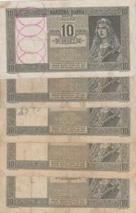 Yugoslavia, 10 Dinara, 1939, p35, (Total 5 ... 