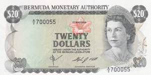 Bermuda, 20 Dollars, ... 