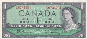 Canada, 1 Dollar, ... 