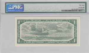 Canada, 1 Dollar, 1954, AUNC, p75c
