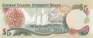 Cayman Islands, 5 Dollars, 1996, UNC, p17