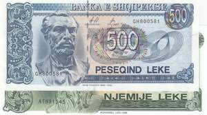 Albania, 500-1.000 Leke, ... 