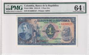 Colombia, 1 Peso Oro, ... 