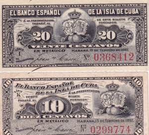 Cuba, 10-20 Centavos, ... 