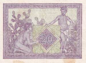 Algeria, 20 Francs, 1945, XF(-), p92b