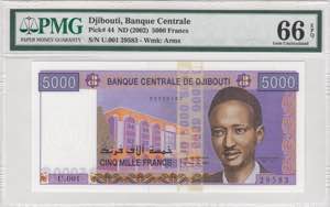 Djibouti, 5.000 Francs, ... 