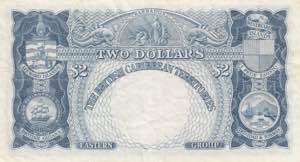 East Caribbean States, 2 Dollars, 1953, VF, ... 