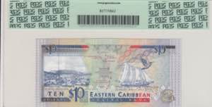 East Caribbean States, 10 Dollars, 1993, ... 
