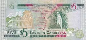 East Caribbean States, 5 Dollars, 2003, UNC, ... 