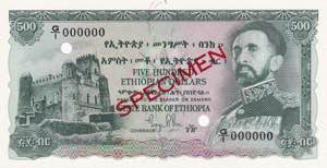 Ethiopia, 500 Dollars, ... 