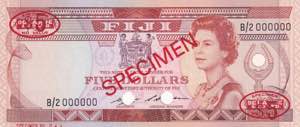 Fiji, 5 Dollars, 1986, ... 