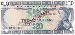 Fiji, 20 Dollars, 1971, ... 