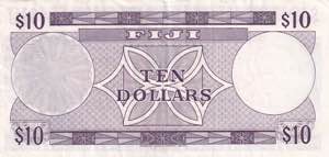 Fiji, 10 Dollars, 1974, XF(-), p74c