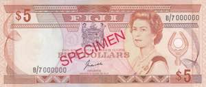 Fiji, 5 Dollars, 1991, ... 