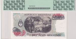 Argentina, 10 Pesos Argentinos, 1983/1984, ... 
