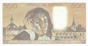 France, 500 Francs, 1988, UNC(-), p156g