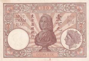 French Indo-China, 100 Piastres, 1936, ... 