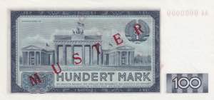 Germany, 100 Mark, 1964, UNC, p26a, SPECIMEN
