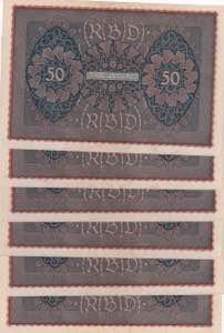 Germany, 50 Mark, 1919, AUNC, p66, (Total 6 ... 