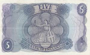 Great Britain, 5 Pounds, 1963/1971, VF, p375b