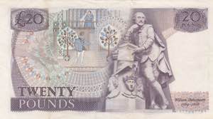 Great Britain, 20 Pounds, 1970/1991, XF, ... 