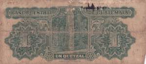 Guatemala, 1 Quetzal, 1942, FINE, p14a