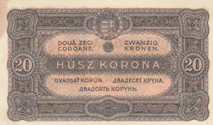 Hungary, 20 Korona, 1920, UNC(-), p61