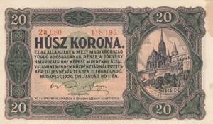 Hungary, 20 Korona, ... 