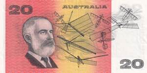 Australia, 20 Dollars, 1991, XF, p46h