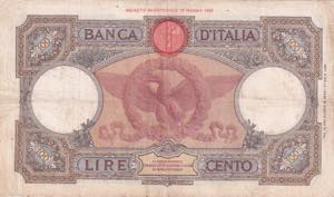 Italy, 100 Lire, 1938, VF, p55b