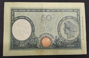 Italy, 50 Lire, 1943, VF, p64