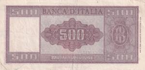 Italy, 500 Lire, 1947, XF, p80a