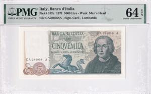 Italy, 5.000 Lire, 1971, ... 