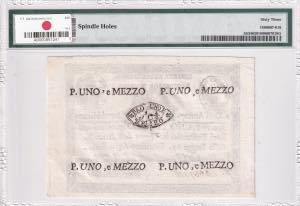 Italy, 1 1/2 Paoli, 1798, UNC, S534