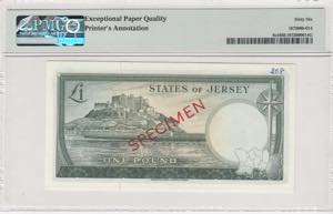 Jersey, 1 Pound, 1963, UNC, p8s1, SPECIMEN